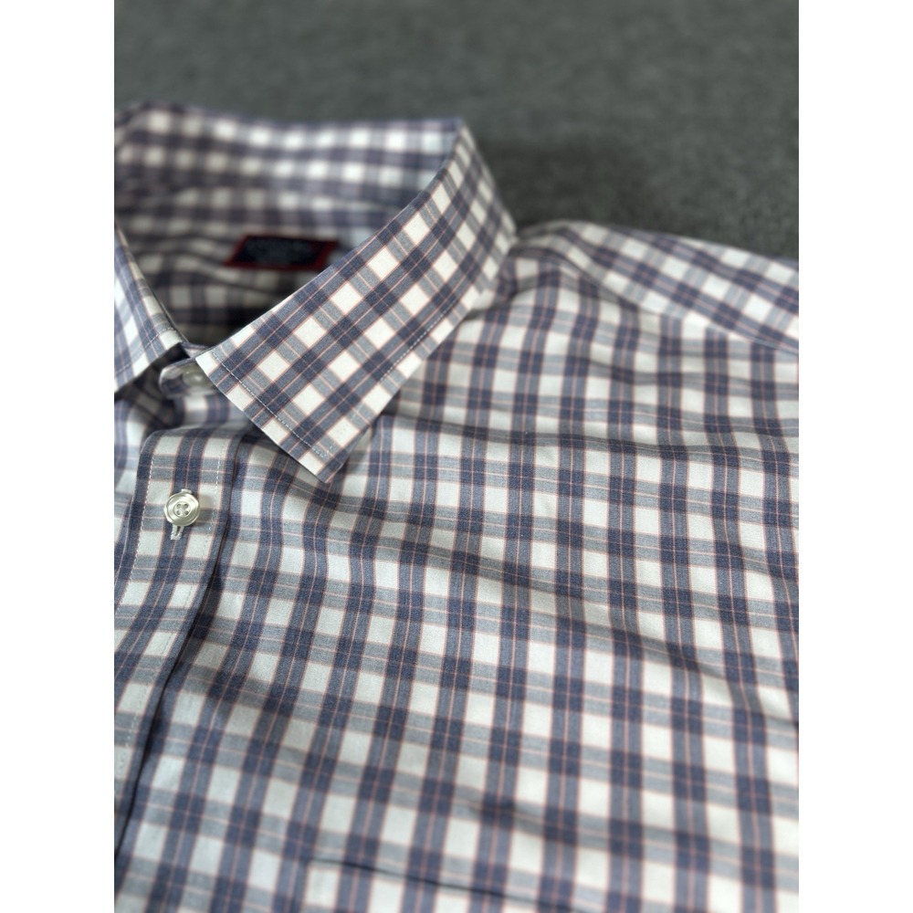 UNTUCKit Shirt‎ Mens XXXLC Tall Multicolor Plaid LS Wrinkle Free Slim Fit